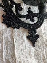 Load image into Gallery viewer, Ornate Black Metal Wall Sconce