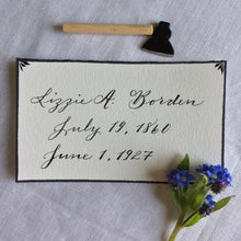 Load image into Gallery viewer, Lizzie Borden Version 1