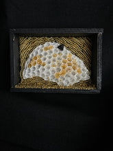 Load image into Gallery viewer, Honeycomb Shadowbox with Antique Bee Bead