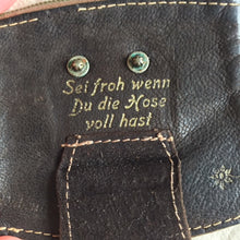 Load image into Gallery viewer, Antique Leather Lederhosen German Coin Purse