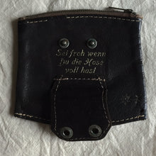 Load image into Gallery viewer, Antique Leather Lederhosen German Coin Purse