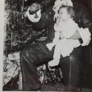 Antique Creepy Santa Photo