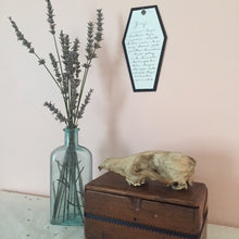 Load image into Gallery viewer, Coffin Shaped Grief Wall Art or BookMark