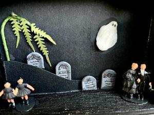 Haunted Cemetery Shadowbox