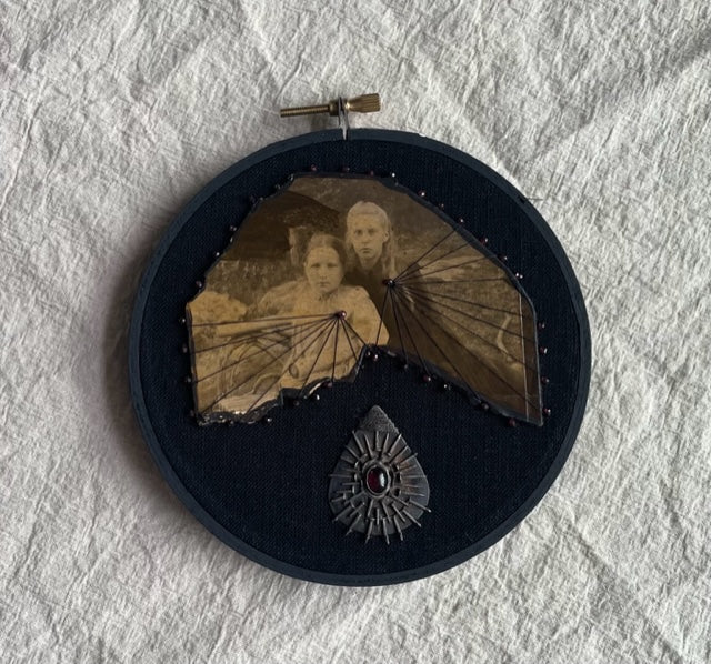 Grieving Mixed Media Embroidery