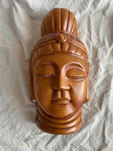 Load image into Gallery viewer, Solid wood Carved Buddha Head
