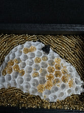 Load image into Gallery viewer, Honeycomb Shadowbox with Antique Bee Bead
