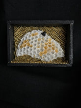 Load image into Gallery viewer, Honeycomb Shadowbox with Antique Bee Bead
