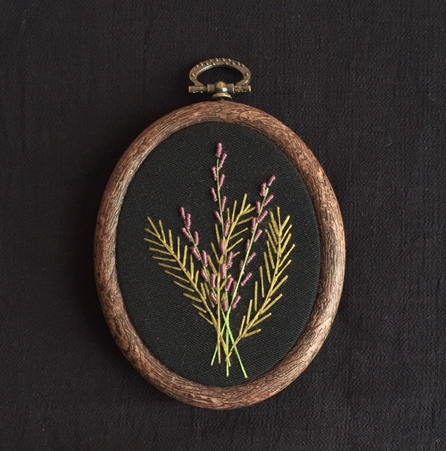 Rosemary and Lavender Embroidery