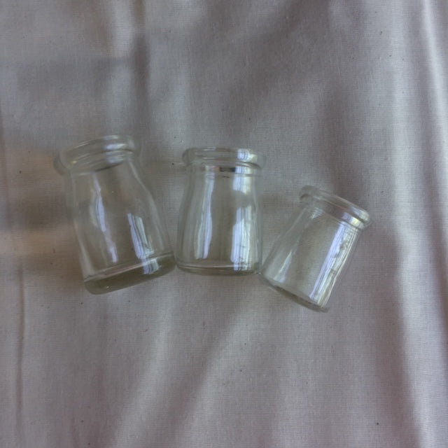 Three Wee Glass Bottles
