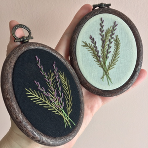 Rosemary and Lavender Embroidery